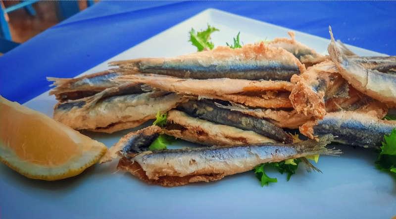 Cucina tipica mediterranea foto frittura di mare